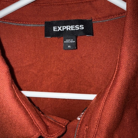 Express Men's Rust and Black Casual Shirt Size XL - Picture 2 of 6